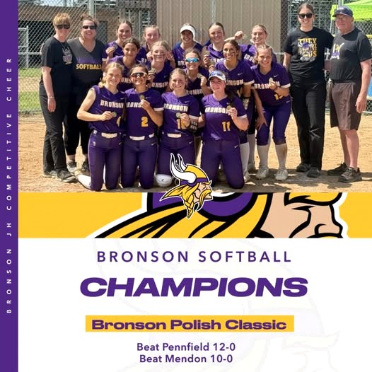 Bronson softball team wins Polish Classic